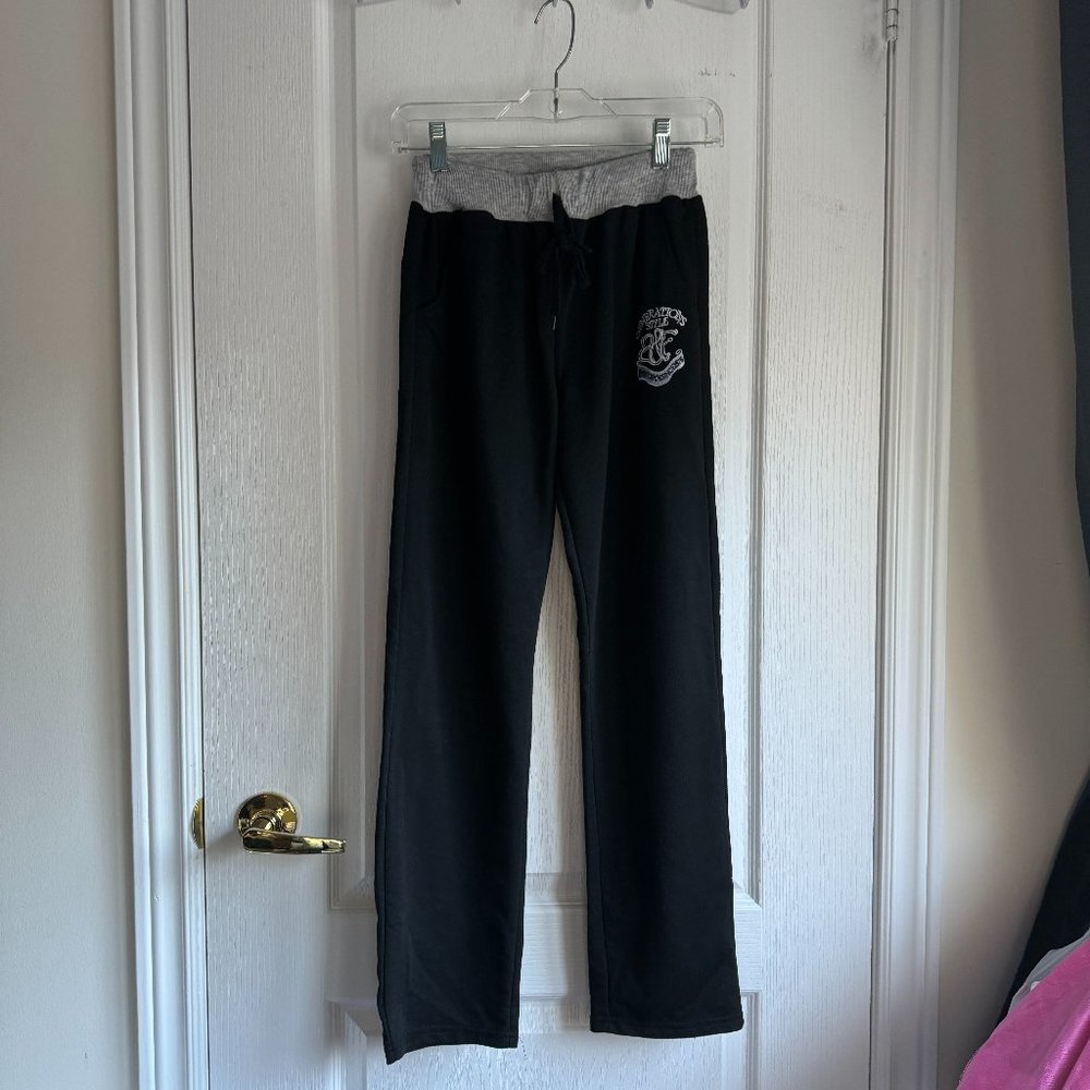 black and grey sweat pants